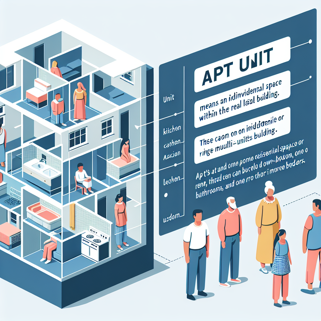 What Does Apt Unit Mean in Real Estate Terms?